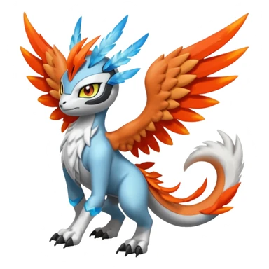 Meloetta-Wargreymon-Kyurem-Trico-Pokémon-Digimon-Fakémon-fusion-hybrid-creature sticker