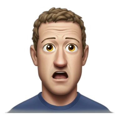 mark zuckerberg angry mma fighter sticker
