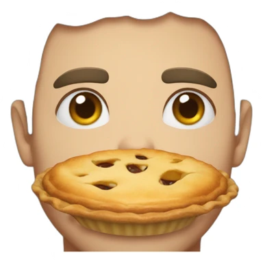 pie on your face sticker