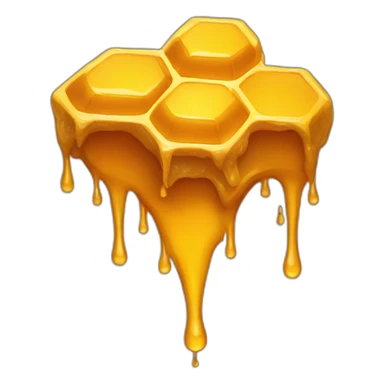 dripping honeycomb sticker