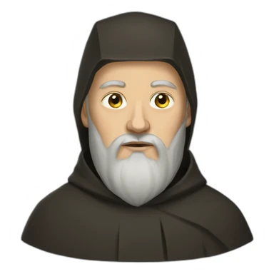 russian orthodox monk sticker