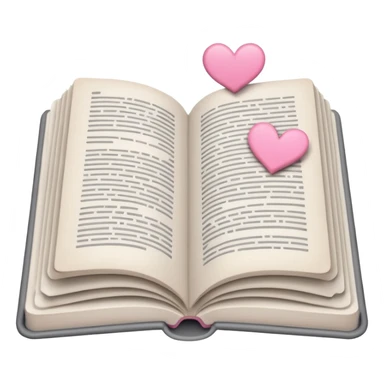 Gray Open book in a girly style sticker