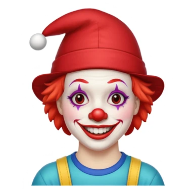 black skater clown sticker