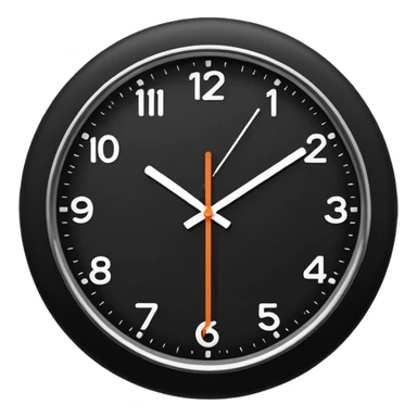 make Clock in minimalism  without numbers  sticker