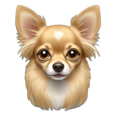 Long hair fawn chihuahua sticker