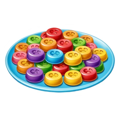 Gomitas en un plato sticker