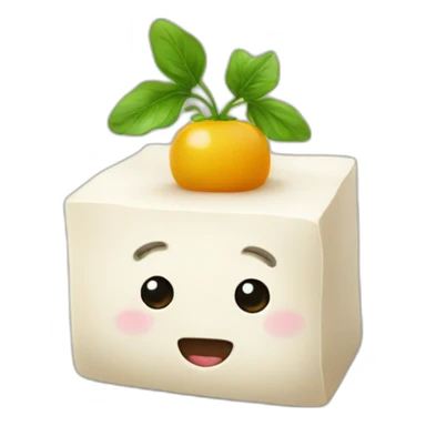 tofu without a face lol sticker