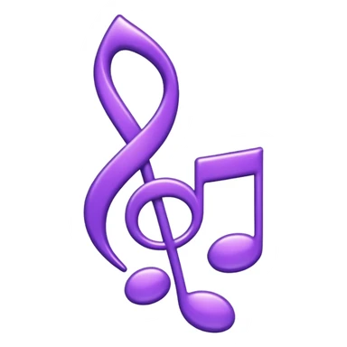 music note purple sticker