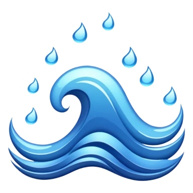 spell out the word wavy sticker