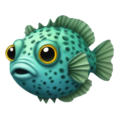 Pea puffer fish sticker