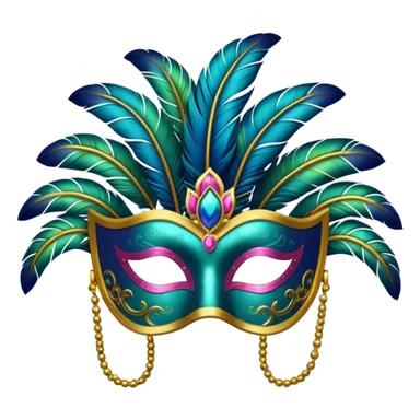Antifaz de carnaval sticker