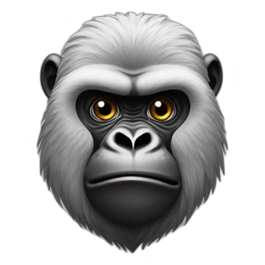 the body of a gorilla with the face of an owl sticker