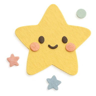 soft pastel kawaii mini star scatter icon sticker