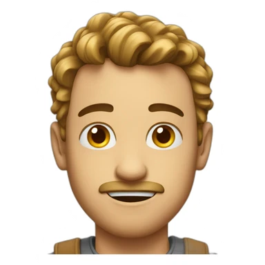 Guy looking stupid sticker