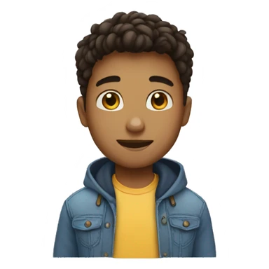 cute boy say hello sticker