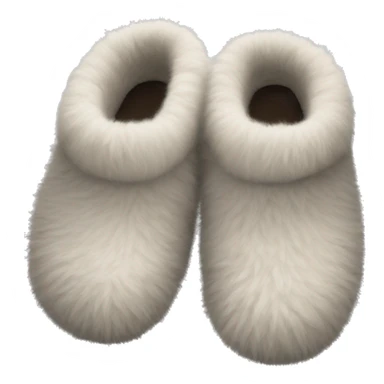 Fuzzy slippers sticker