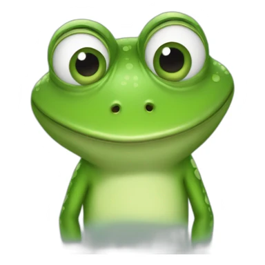 Peppo the frog sticker