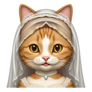 tabby cat brides sticker