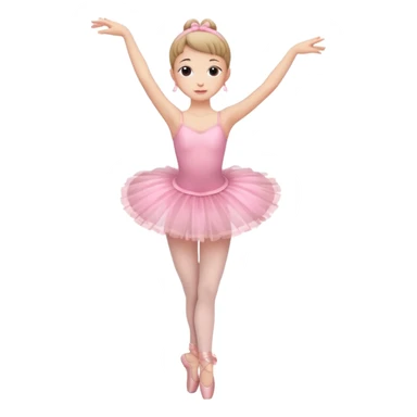 Ballerina full body pink sticker