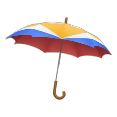 Paraguas muchos colores sticker