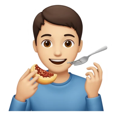gererame un smojis comiendo sticker