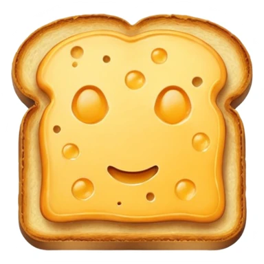 🍞🧀🍞 Closed cheese toast without a face sticker