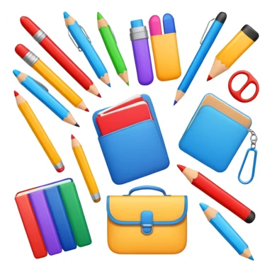 aesthetic school supplies sticker