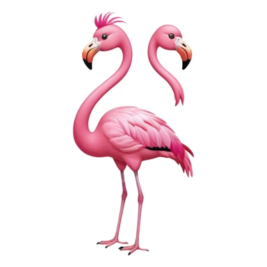 flamingo wearing classic sunglasses sticker