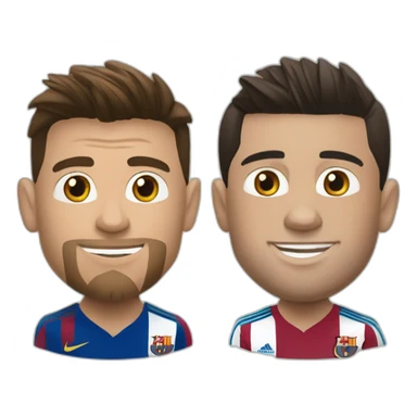 Ronaldo et messi sticker