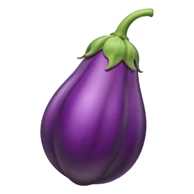 animated eggplant with veins pumping sticker