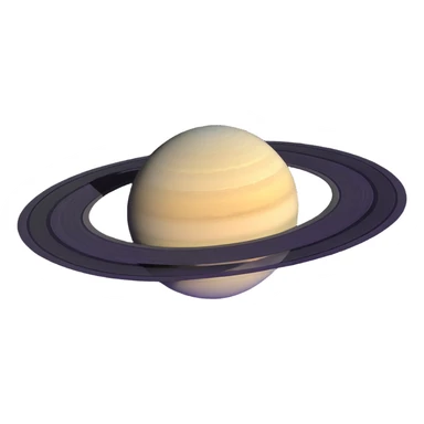 detailed Saturn with ring system sticker