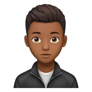 Black seventeen with a taper haircut sticker