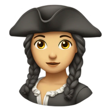French-Revolution-girl-phrygian-cap-frowning sticker