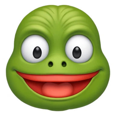 Ein Pepe emoji mit großen Muskeln  sticker