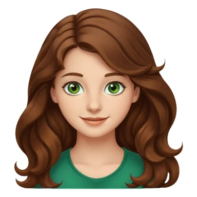 Clara Soccini , una ragazza di 26 anni con i capelli lunghi e ondulati e gli occhi verdi e piccoli sticker