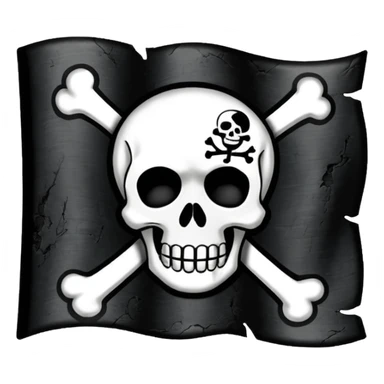 jolly roger flag emoji from one piece sticker