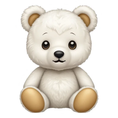 Oso de peluche blanco cute sticker