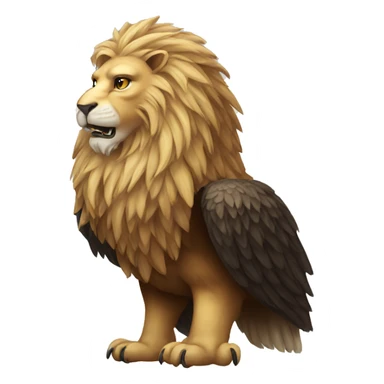 lion eagle mythical creature sticker