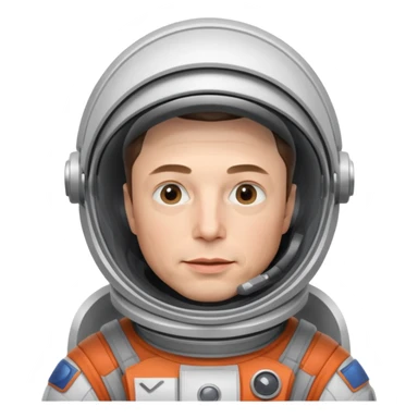 Elon Musk in the space Neutral sticker