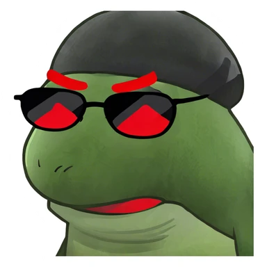 Mad face with read eyes  sticker