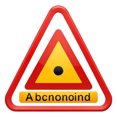 attention stop danger!! sticker