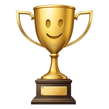 1st place trophy sticker