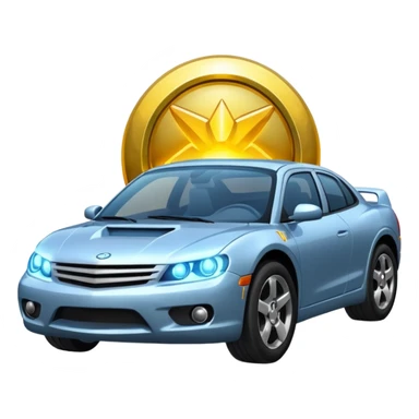 halo around a car sticker