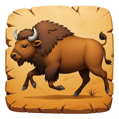 stone age cave art sticker