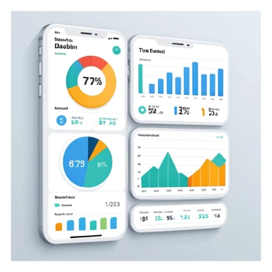 A statistical dashboard  sticker