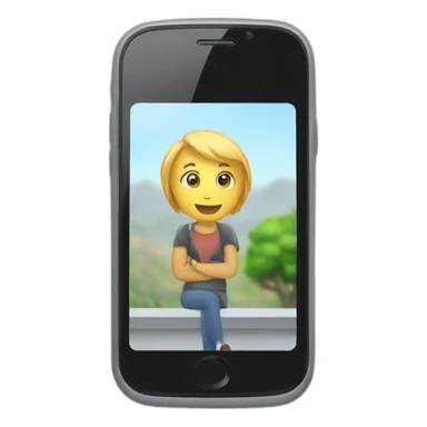 a video on the cell phone sticker