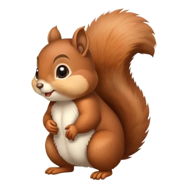 Cute squirrel with huge round butt cheeks sticker