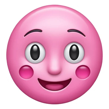 cute pink “A” emoji sticker