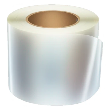 transparent and glossy adhesive tape roll sticker