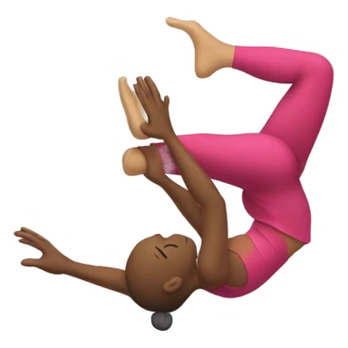 acrobat doing a split sticker